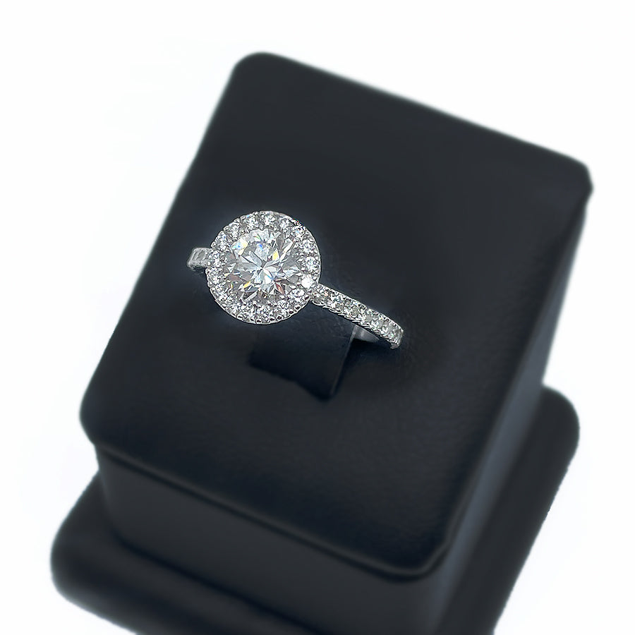 Halo Diamond Engagement Ring - Laura Milman New York