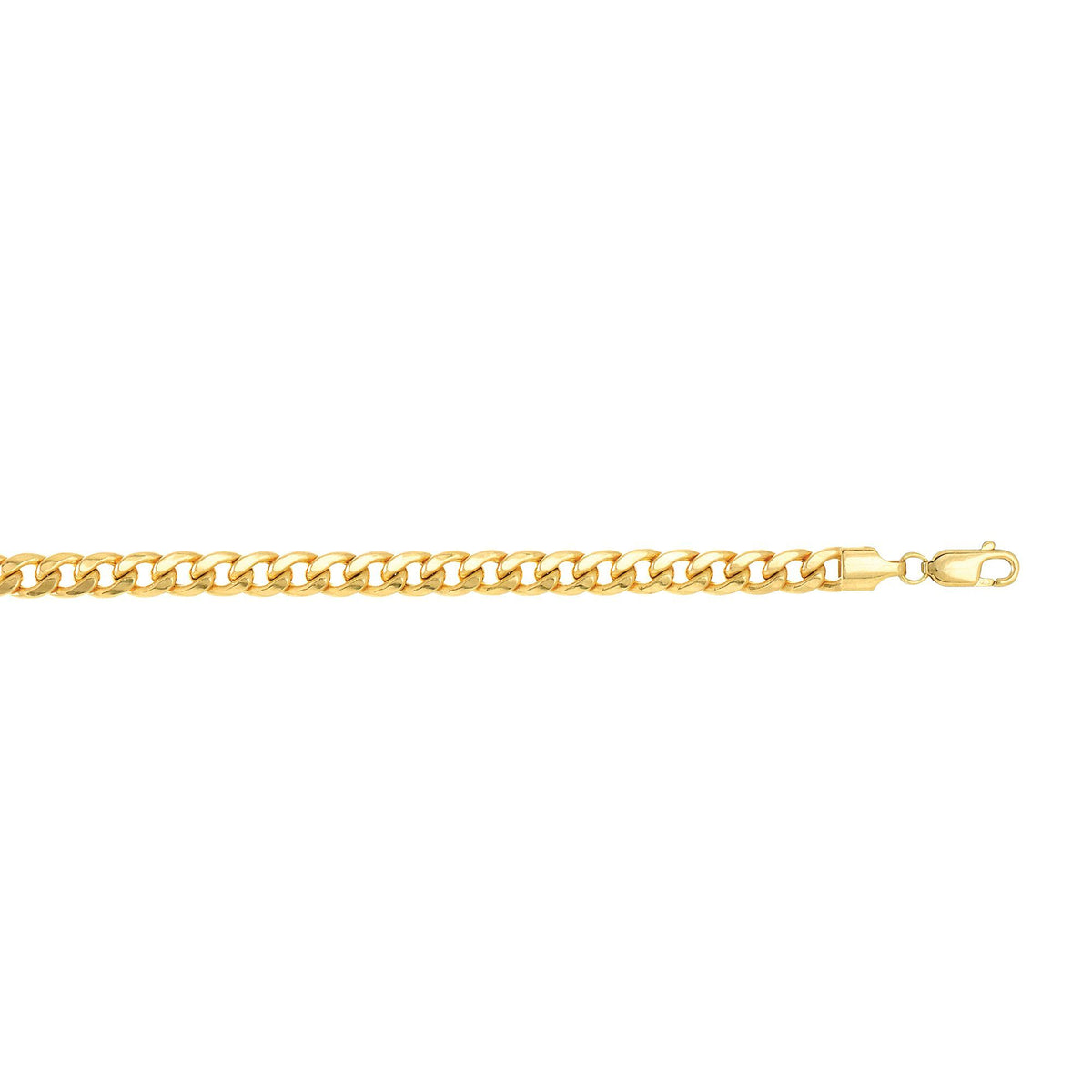 5.5mm Cuban Chain Necklace in 14K Yellow Gold — view 2 — Laura Milman New York