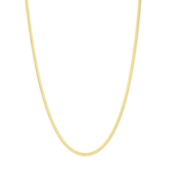 2.6mm Snake Chain Bracelet in 14K Yellow Gold — view 2