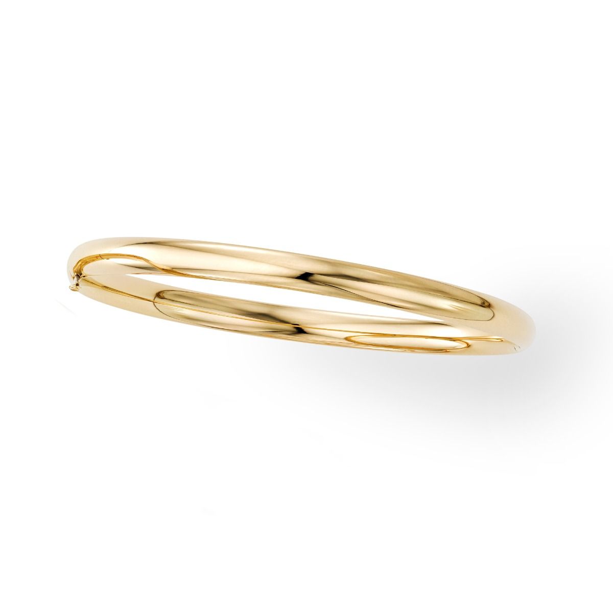 Polished 5mm Bangle in 14K Yellow Gold — Laura Milman New York