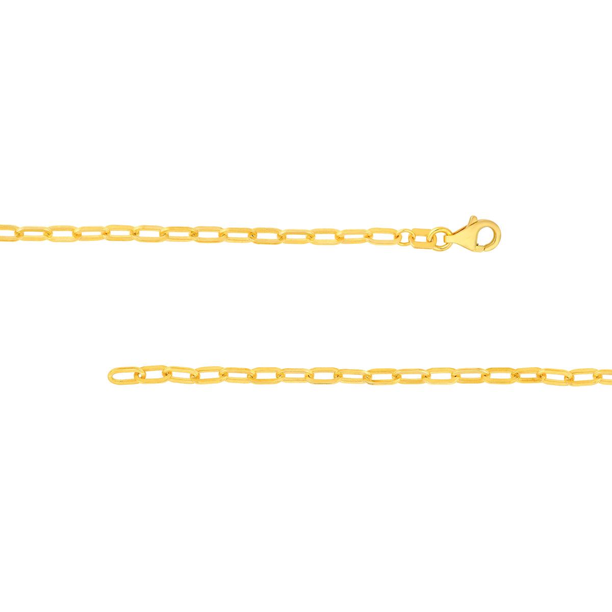 Sapphire Half Paper Clip and Half Tennis Bracelet in 14K Yellow Gold — view 3 — Laura Milman New York