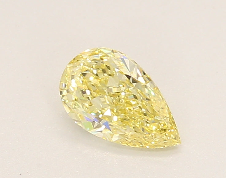 0.51ct Pear Fancy Yellow Lab-Grown Diamond — VS1 | IGI