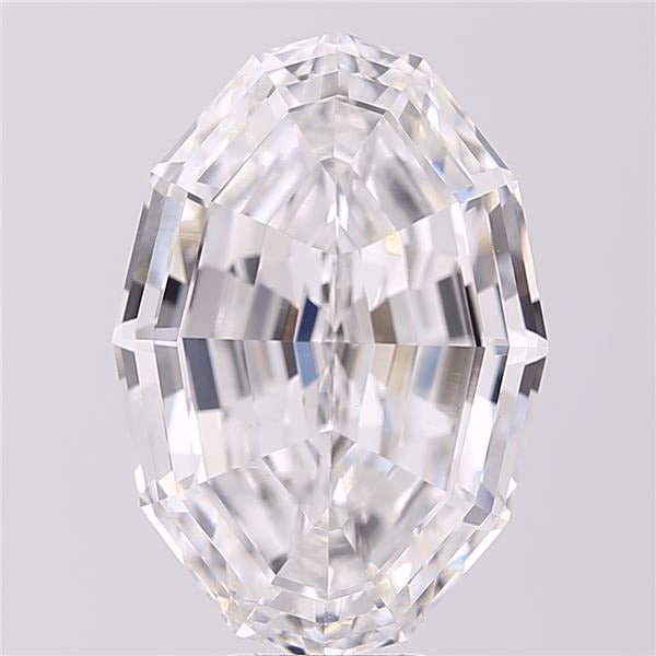 4.83ct Oval Step Cut, F VVS2 — IGI