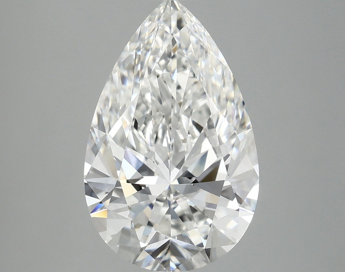 4.02ct Pear, F VVS2 — IGI
