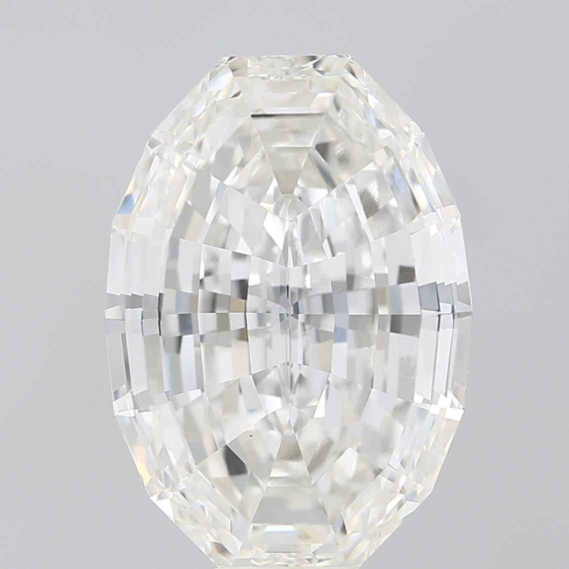 15.33ct Oval Step Cut, E VS1 — IGI