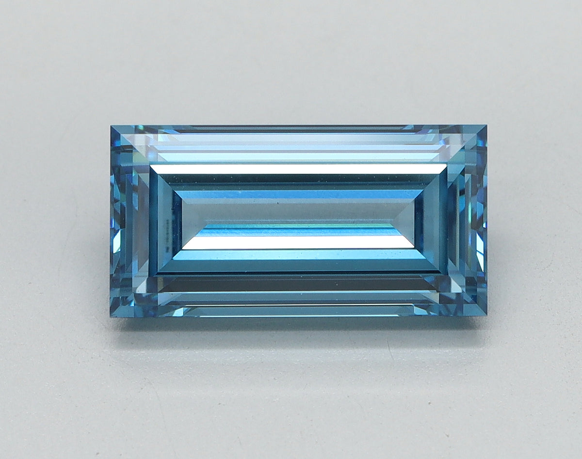 3.06ct Baguette Fancy Vivid Blue Lab-Grown Diamond — VS1 | IGI