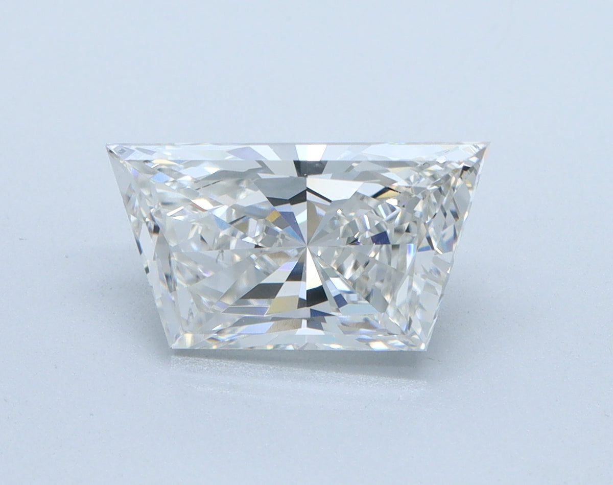 2.0ct Trapezoid, F VS1 — IGI