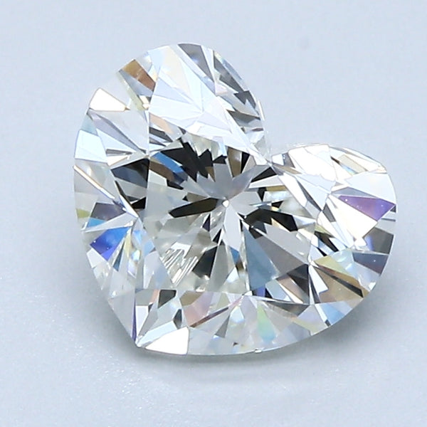1.7ct Heart Natural Diamond — J SI1, GIA Certified
