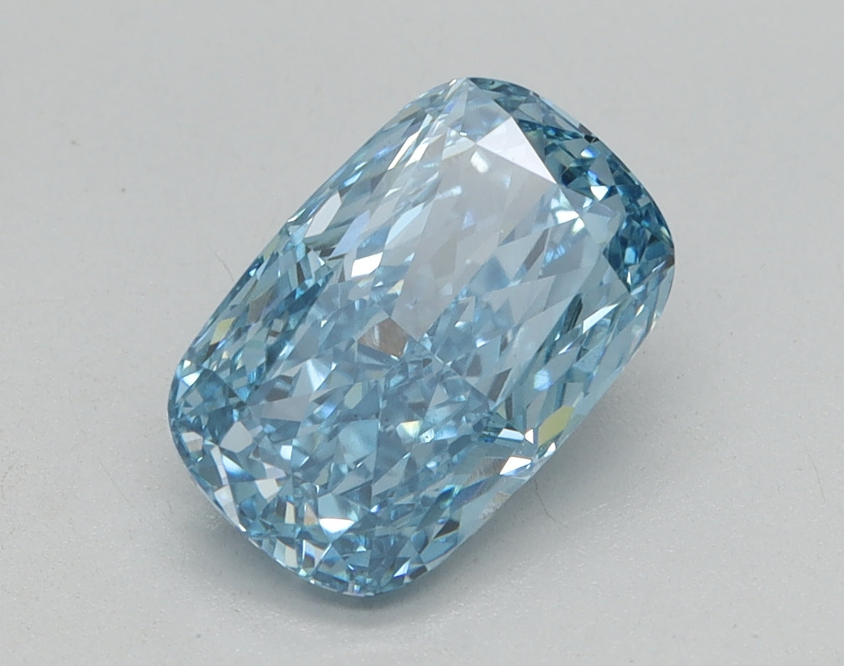 2.01ct Cushion Fancy Vivid Blue Lab-Grown Diamond — VS1 | IGI