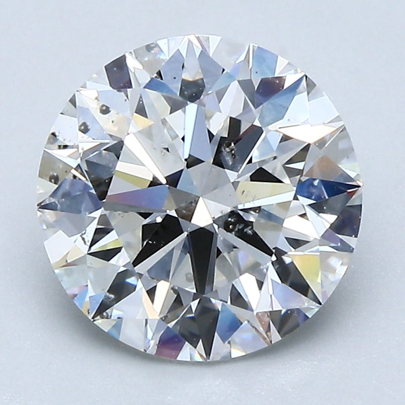 2.7ct Round Natural Diamond — F SI2, GIA Certified