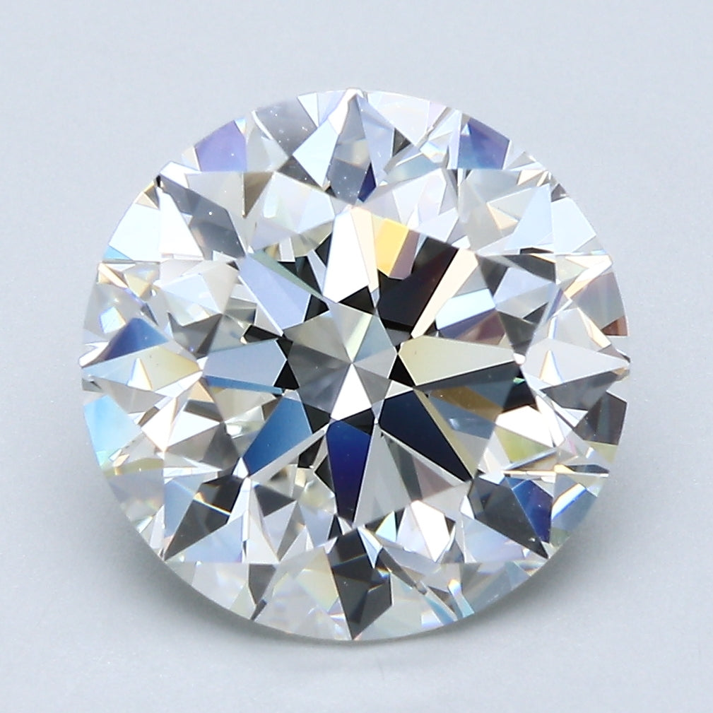 5.01ct Round, H VS2 — GIA