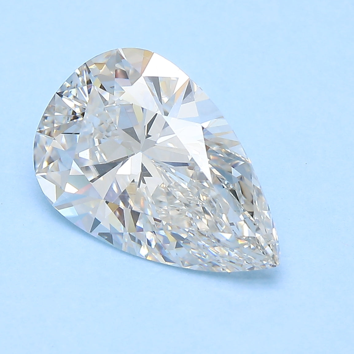 3.33ct Pear Natural Diamond — J SI2, GIA Certified