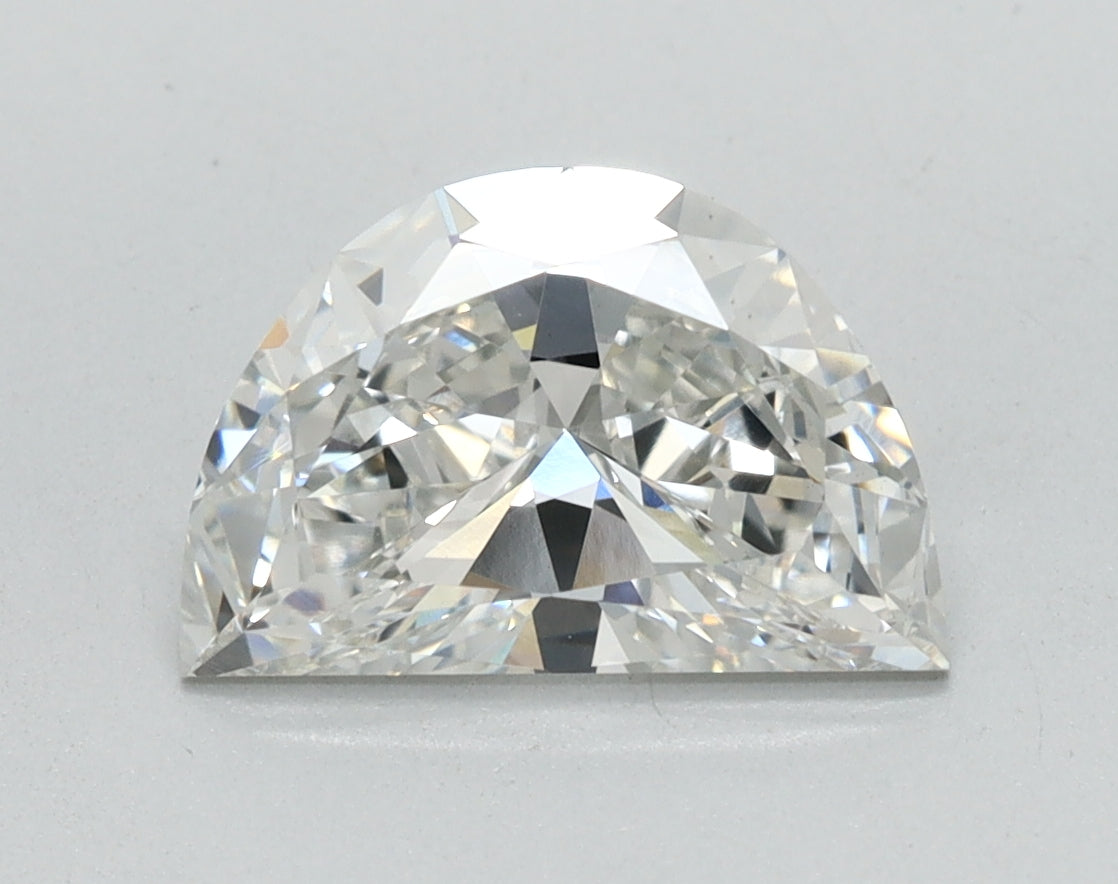 2.62ct Halfmoon Lab-Grown Diamond — D VVS2, IGI Certified
