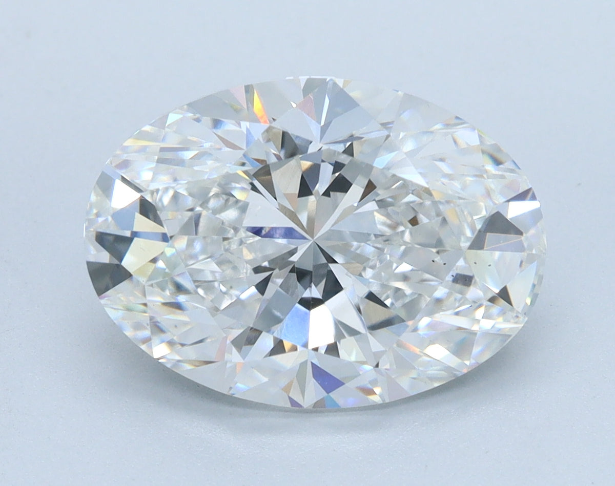 4.18ct Oval, E VS2 — IGI