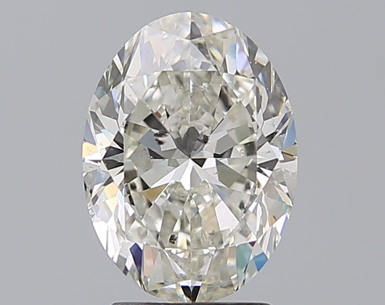 2.5ct Oval Natural Diamond — J SI2, GIA Certified
