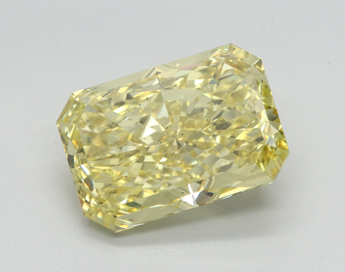5.04ct Radiant Fancy Vivid Yellow Lab-Grown Diamond — VS2 | IGI