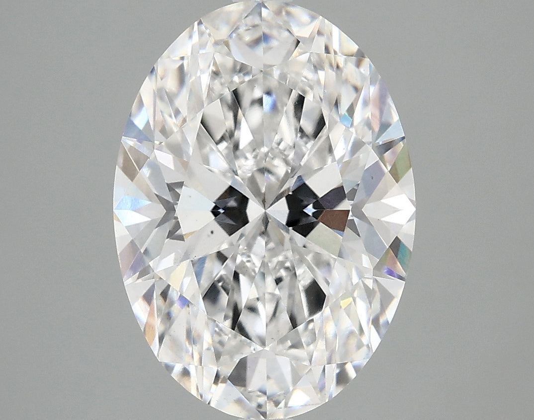 4.09ct Oval, D VS2 — IGI