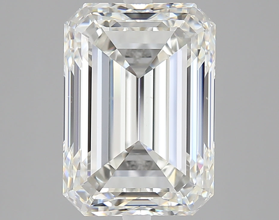 3.8ct Emerald Natural Diamond — H VS2, GIA Certified