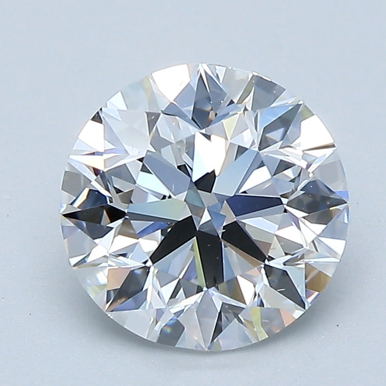 2.01ct Round, D VS2 — GIA