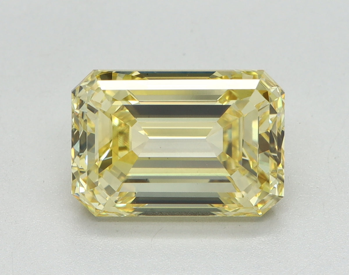 3.01ct Emerald Fancy Intense Yellow Lab-Grown Diamond — VS2 | IGI
