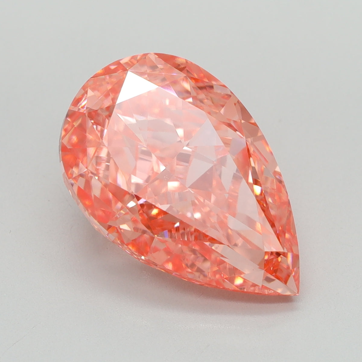 5.09ct Pear Fancy Vivid Pink Lab-Grown Diamond — VS1 | IGI