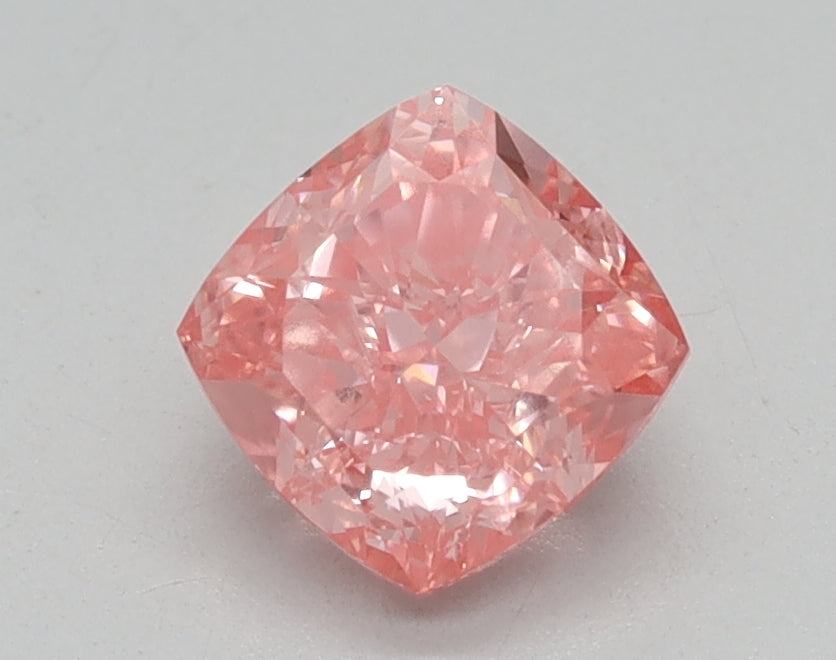1.00ct Cushion Fancy Vivid Pink Lab-Grown Diamond — VVS2 | IGI