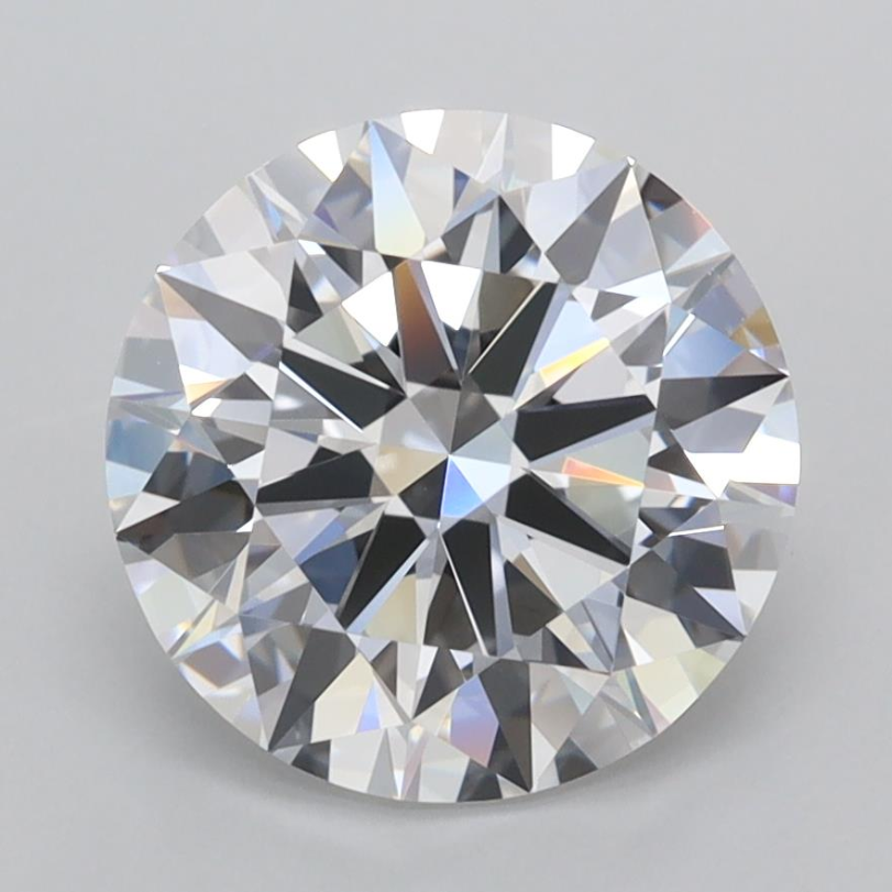 2.86ct Round, D VVS1 — IGI