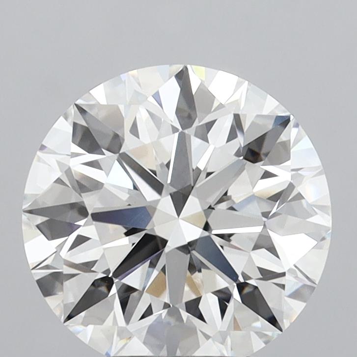 3.76ct Round, F VVS2 — IGI