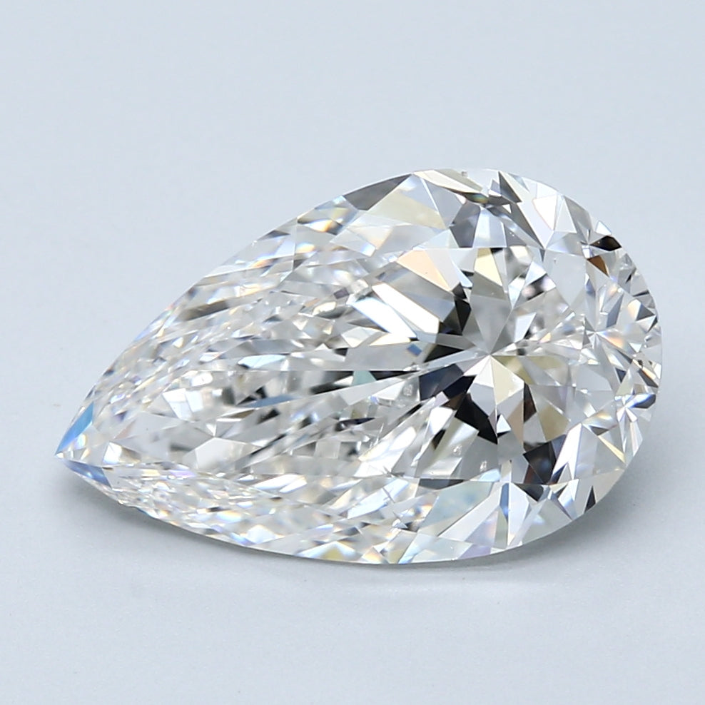 5.0ct Pear Natural Diamond — G SI1, GIA Certified