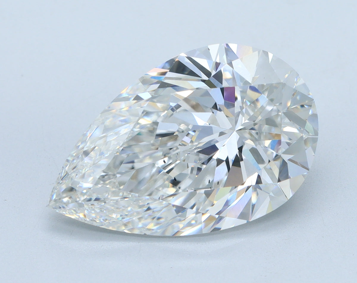 6.06ct Pear, F VS2 — IGI