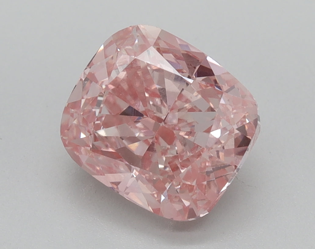 2.15ct Cushion Fancy Vivid Pink Lab-Grown Diamond — VS1 | IGI