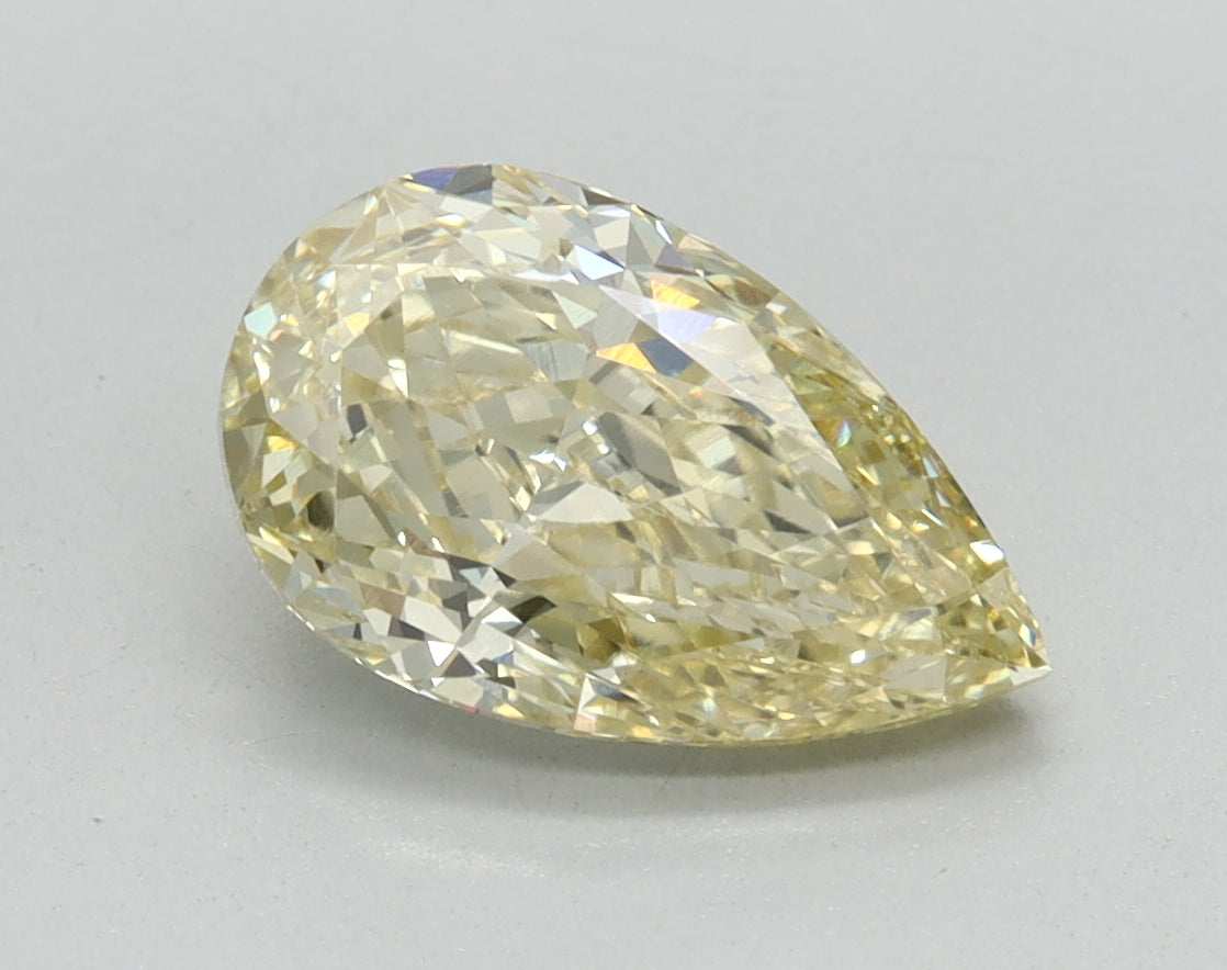 1.67ct Pear Fancy Yellow Lab-Grown Diamond — VVS2 | IGI