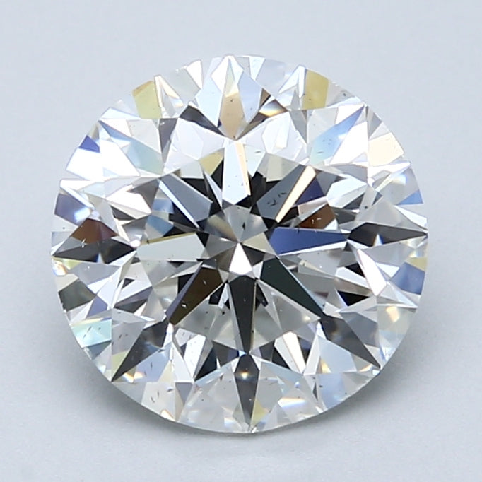3.01ct Round, F SI2 — GIA
