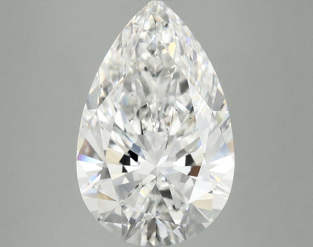 6.59ct Pear, F VS2 — IGI