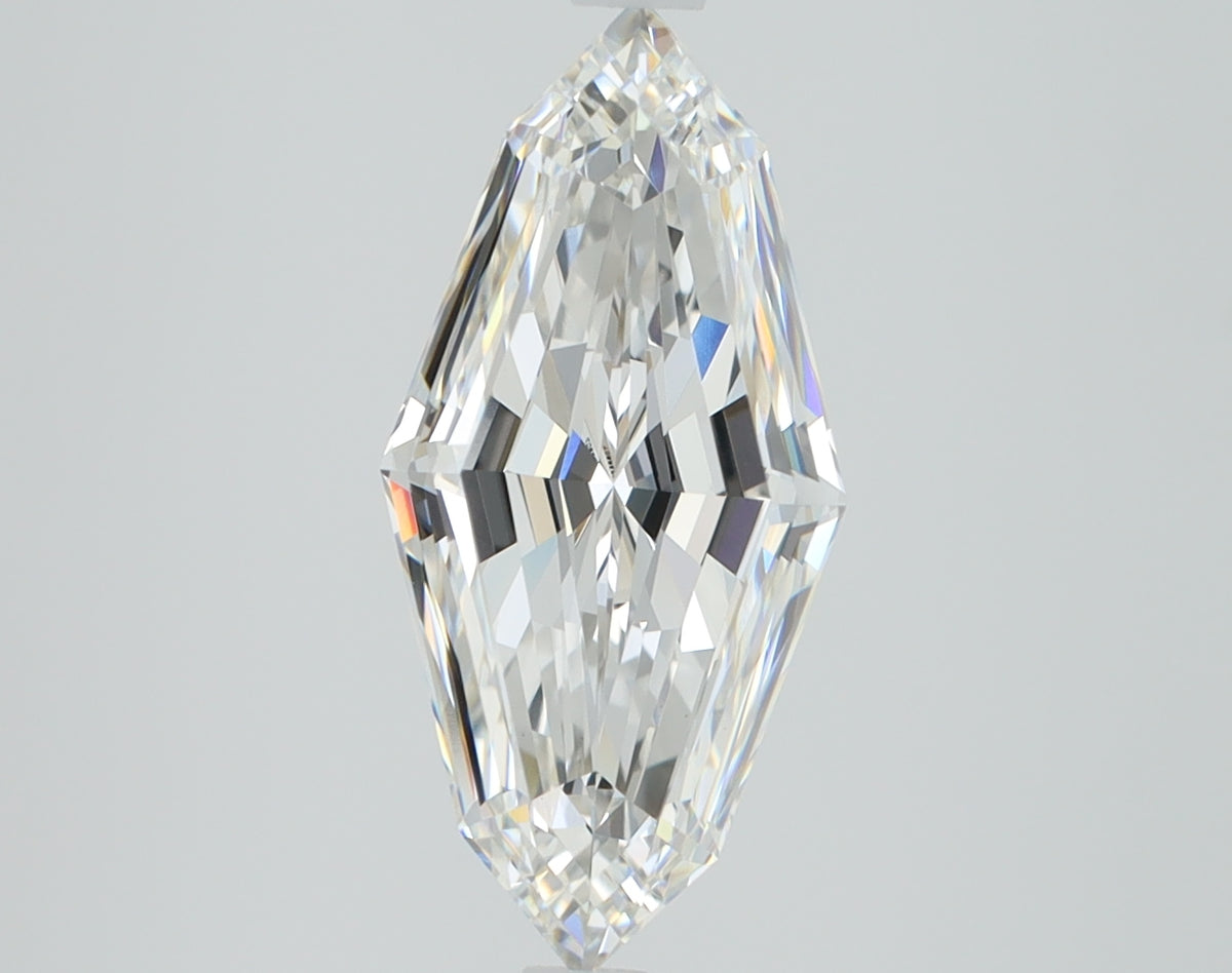 2.75ct Lozenge Step Cut Lab-Grown Diamond — F VVS2, IGI Certified