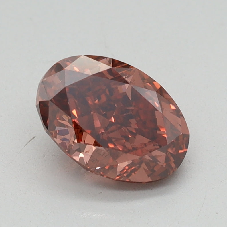 1.02ct Oval Fancy Brown Lab-Grown Diamond — VS1 | IGI