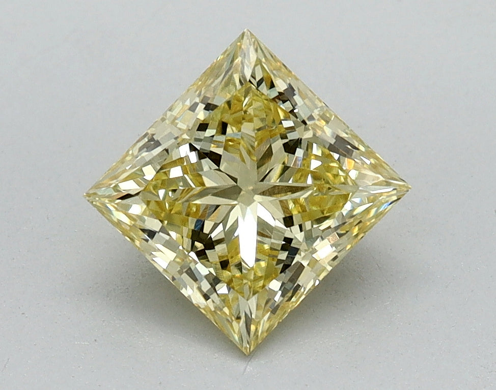 1.08ct Princess Fancy Intense Yellow Lab-Grown Diamond — VVS2 | IGI