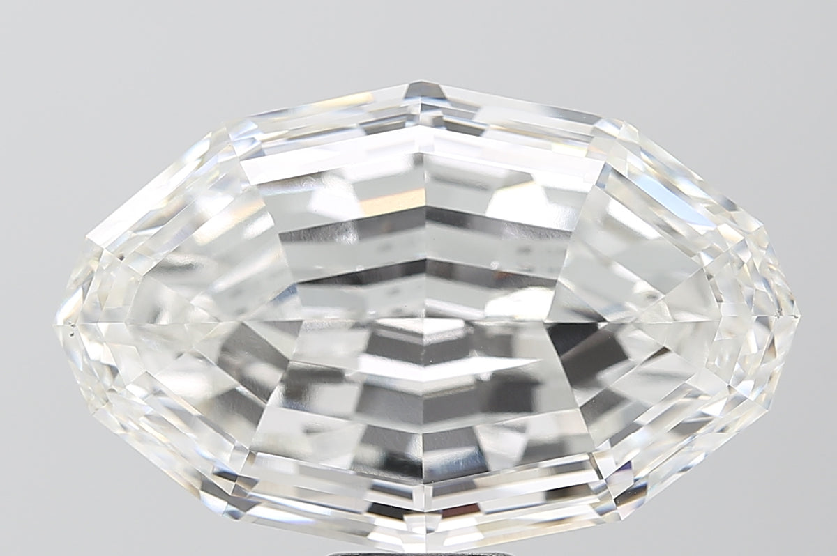 21.03ct Oval Step Cut, F VVS2 — IGI