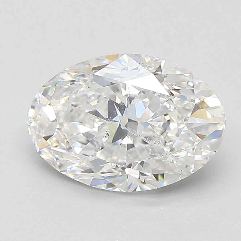 2.01ct Oval Natural Diamond — E SI2, GIA Certified
