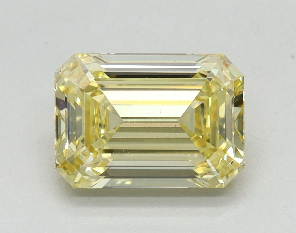 1.52ct Emerald Fancy Yellow Lab-Grown Diamond — VS1 | IGI