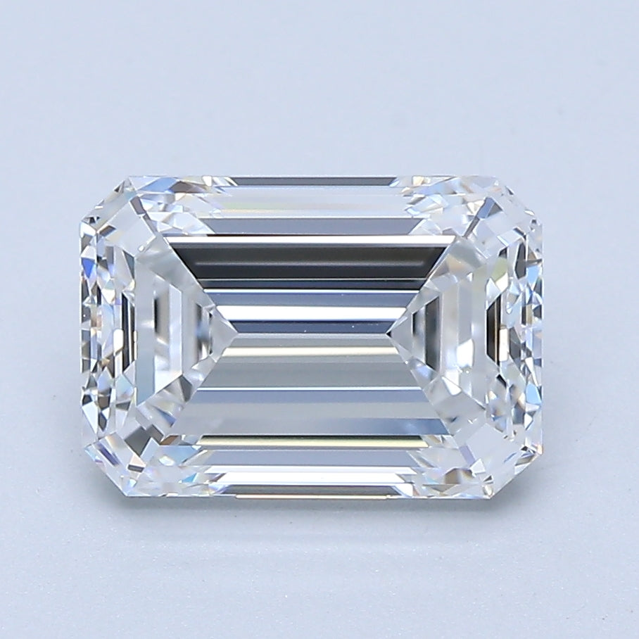 2.5ct Emerald Natural Diamond — D VVS2, GIA Certified