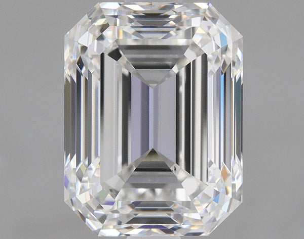 2.5ct Emerald Natural Diamond — F VS2, GIA Certified