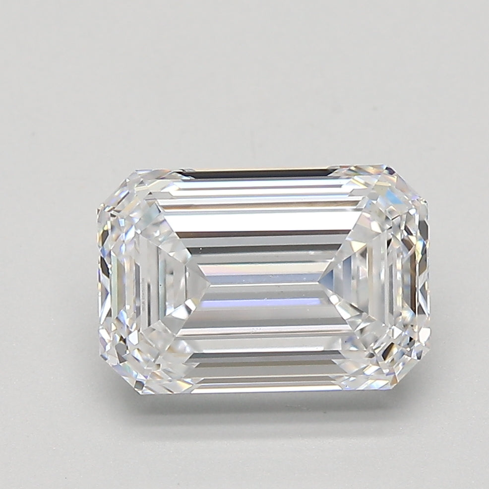 2.65ct Emerald Natural Diamond — D VS1, GIA Certified
