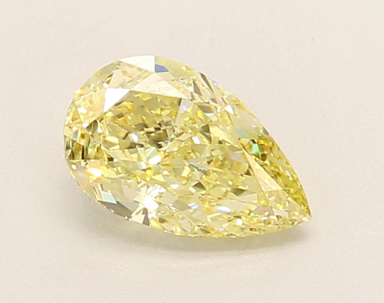 1.08ct Pear Fancy Yellow Lab-Grown Diamond — VS1 | IGI