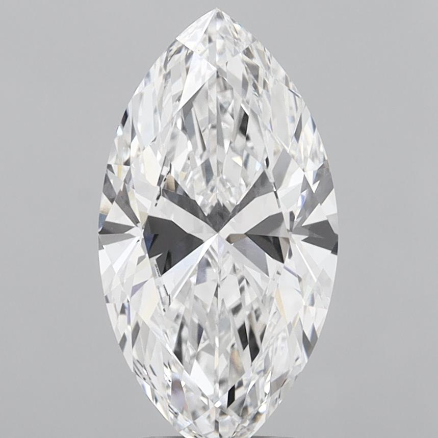 2.84ct Marquise Lab-Grown Diamond — D VVS2, IGI Certified