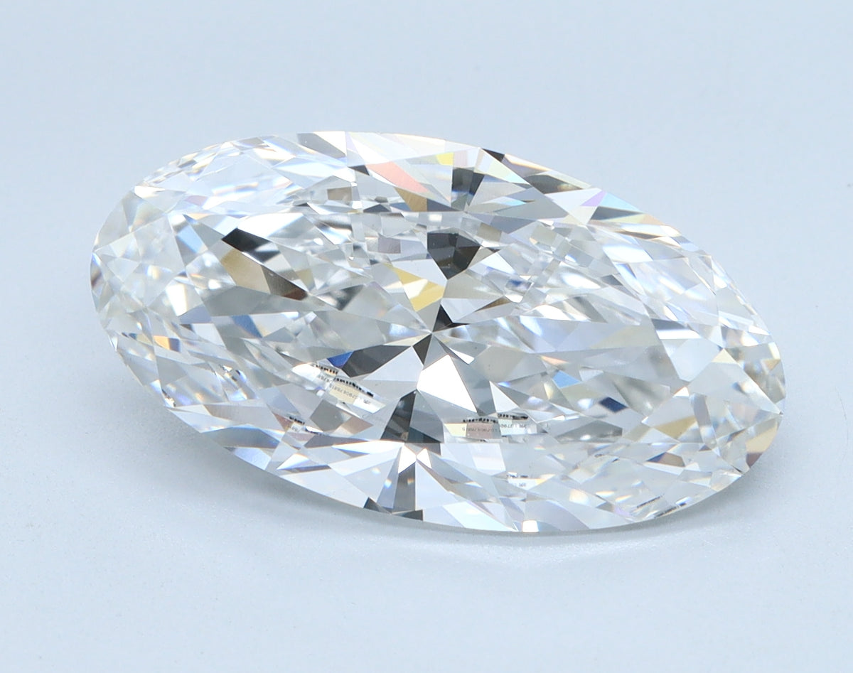 4.02ct Moval, F VVS2 — IGI