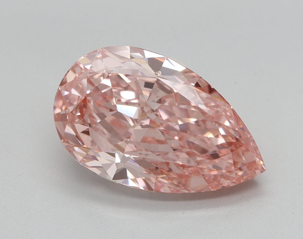 4.08ct Pear Fancy Vivid Pink Lab-Grown Diamond — VS1 | IGI