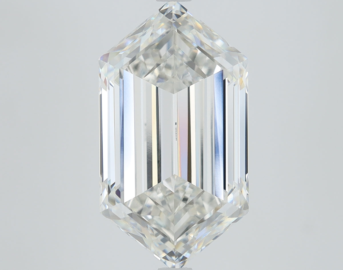5.31ct Hexagonal Step Lab-Grown Diamond — F VVS2, IGI Certified