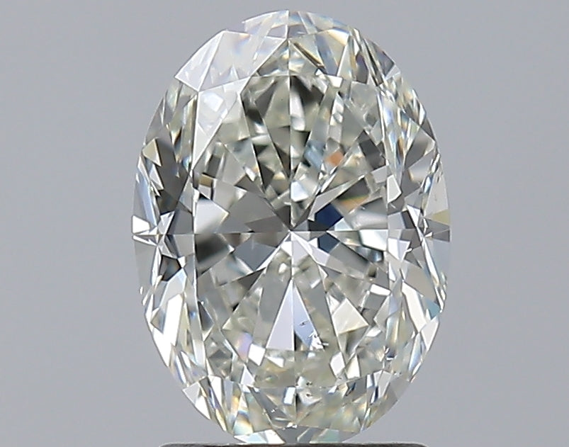2.0ct Oval Natural Diamond — J SI1, GIA Certified