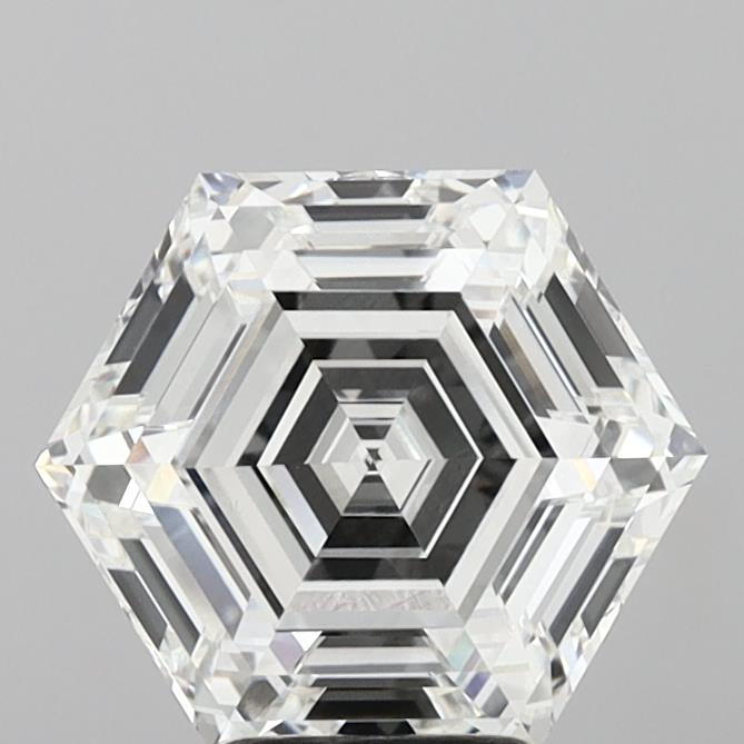 5.01ct Hexagonal, F VVS2 — IGI